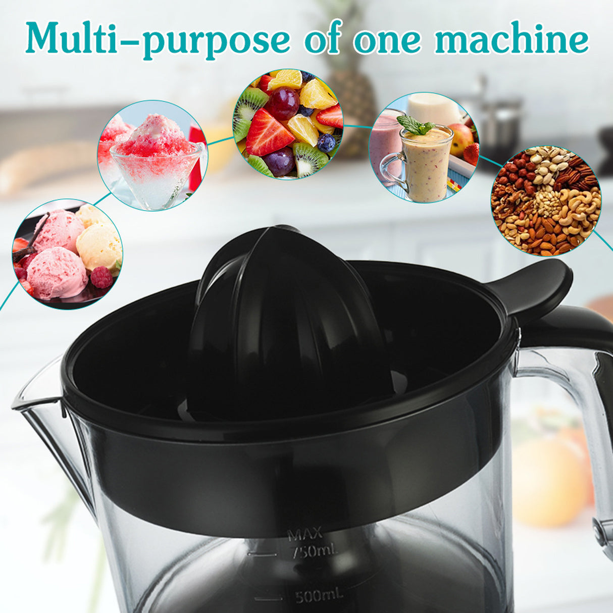 Electric Citrus Juicer 750ml (St-5594) by Winning Star – Juice Maker for Oranges, Lemons & More | juicer | SASKA Trading