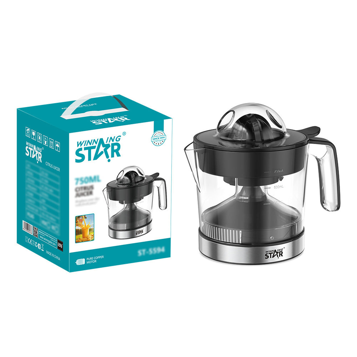 Electric Citrus Juicer 750ml (St-5594) by Winning Star – Juice Maker for Oranges, Lemons & More | juicer | SASKA Trading