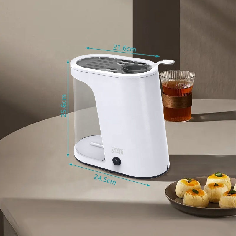 Hot Air Popcorn Maker, 1200W Oil-Free Electric Popcorn Machine with Measuring Scoop & Healthy Snack Maker by Winning Star