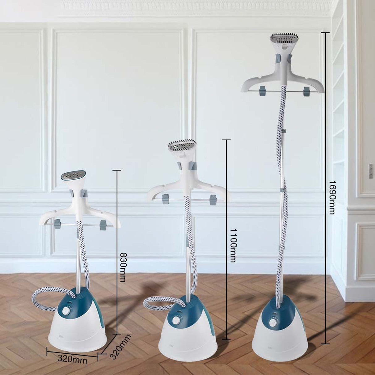 Standing Garment Steamer 1600W – Vertical Steam Iron for Clothes with 2.5L Tank (ST-6107) by Winning Star | Steam Iron | SASKA Trading