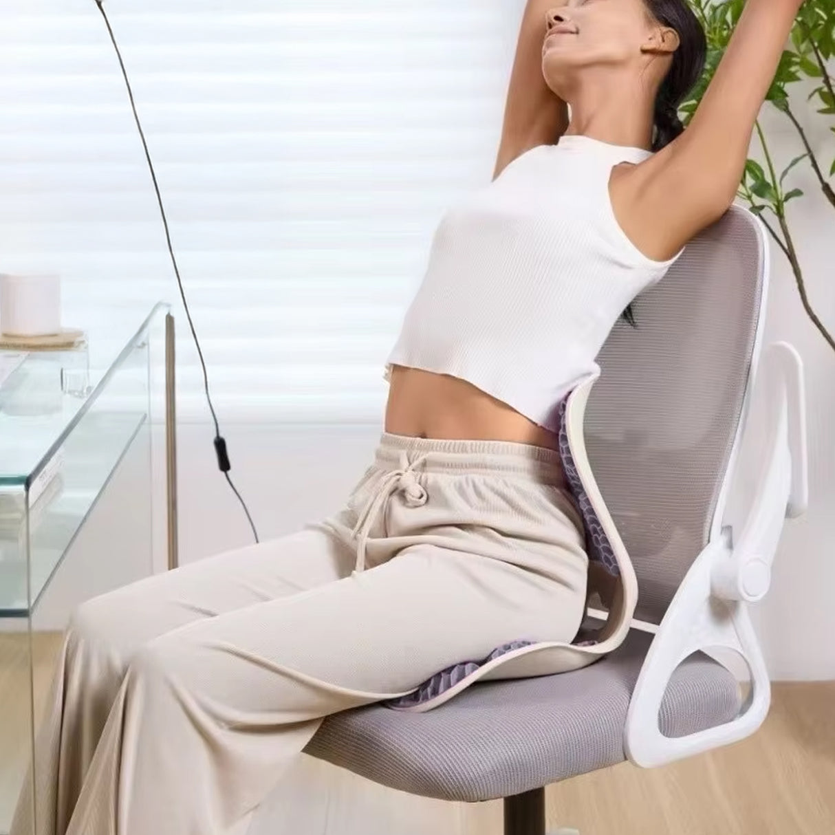 TPE Lumbar Support Cushion – Ergonomic design for improved posture and spinal support by YOYORELAX