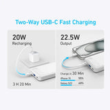 10000MAH Power Bank Fast Charging 22.5W with USB C Lanyard Cable by ANKER