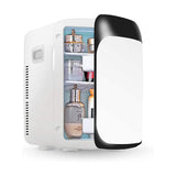 10L Portable Mini Quiet Refrigerator with Thermoelectric Cooler and Warmer for Bedroom, Office, Travel & Skincare-Saska-Saska.ae