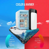 10L Portable Mini Quiet Refrigerator with Thermoelectric Cooler and Warmer for Bedroom, Office, Travel & Skincare