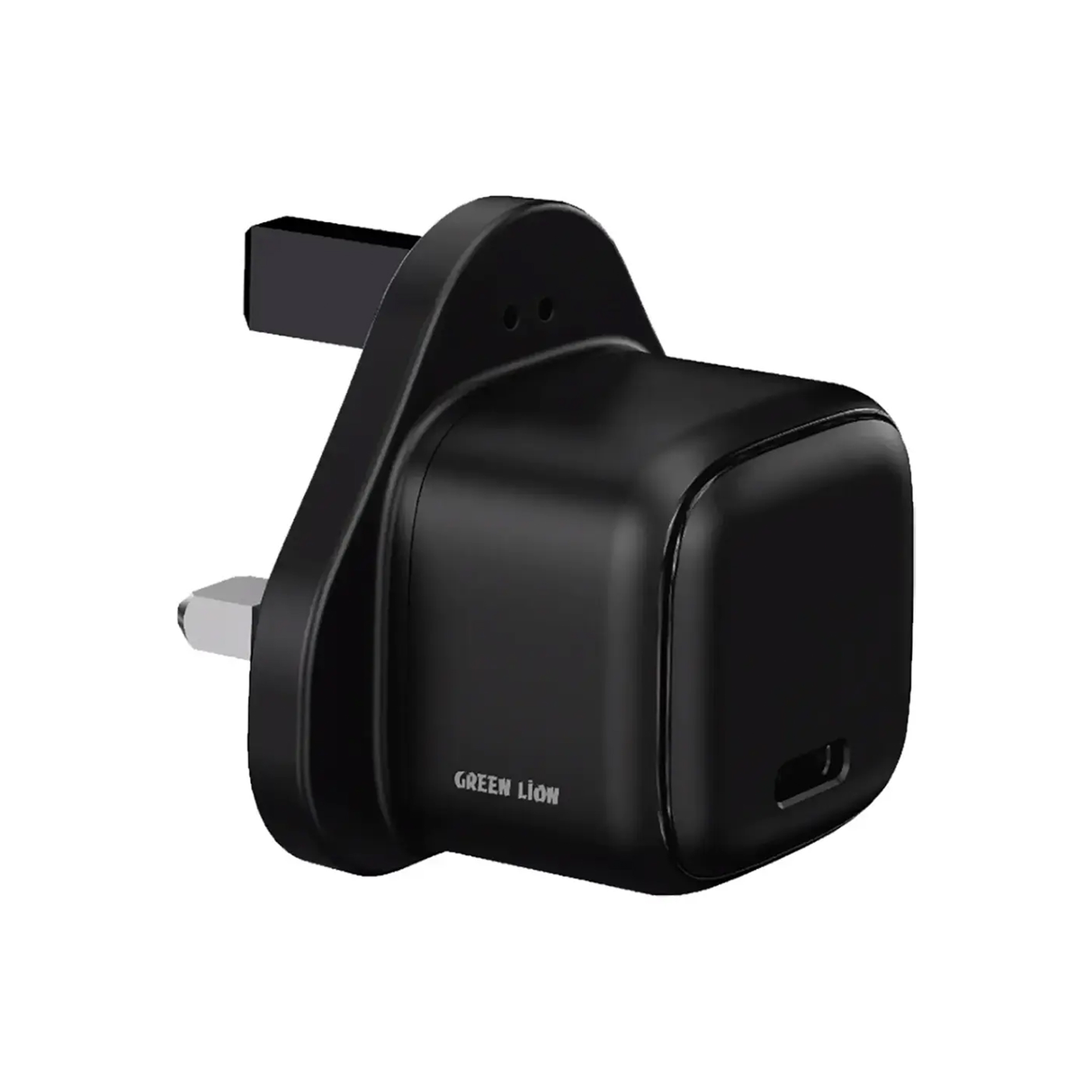 شاحن حائط Nexio بمنفذ واحد 30 واط، قابس بريطاني، شاحن USB-C من Green Lion