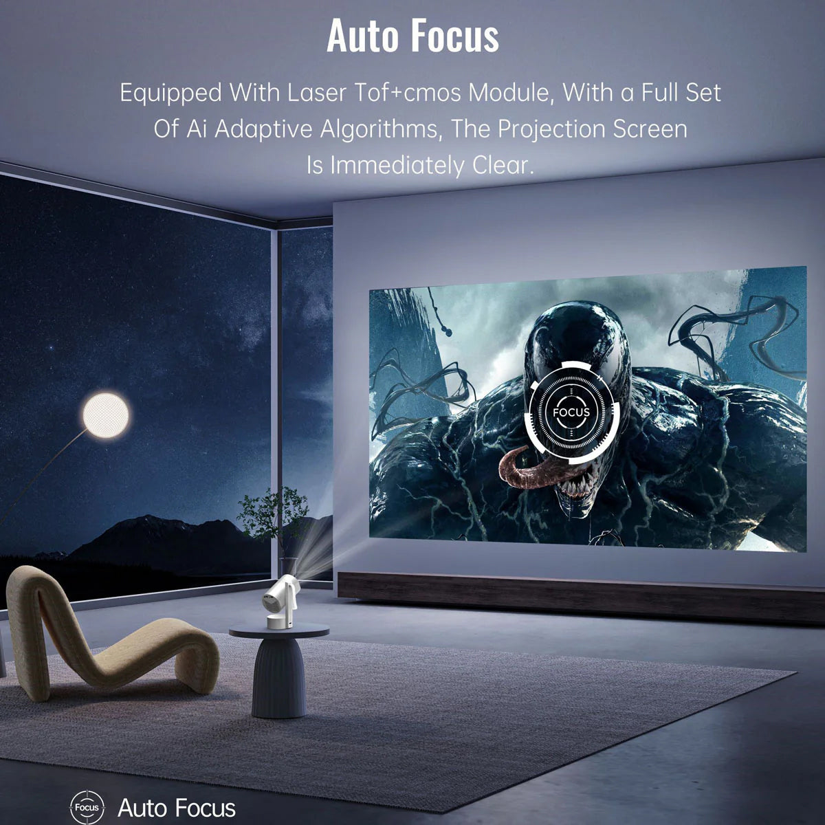 جهاز عرض صغير محمول R3P - 1080P LED، أندرويد 13