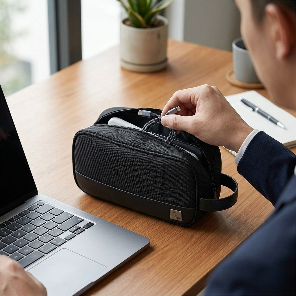 Hail Organize Case H1 Travel Bag with Multi-Pocket Mobile Organizer by WiWU