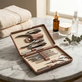 13-in-1 Manicure Kit – Stainless Steel Nail Care & Grooming Set with Storage Case by Green Lion