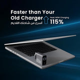140W USB-C Charger with 4-Port Fast Charging Laptop and Smartphone Charger by Powerology