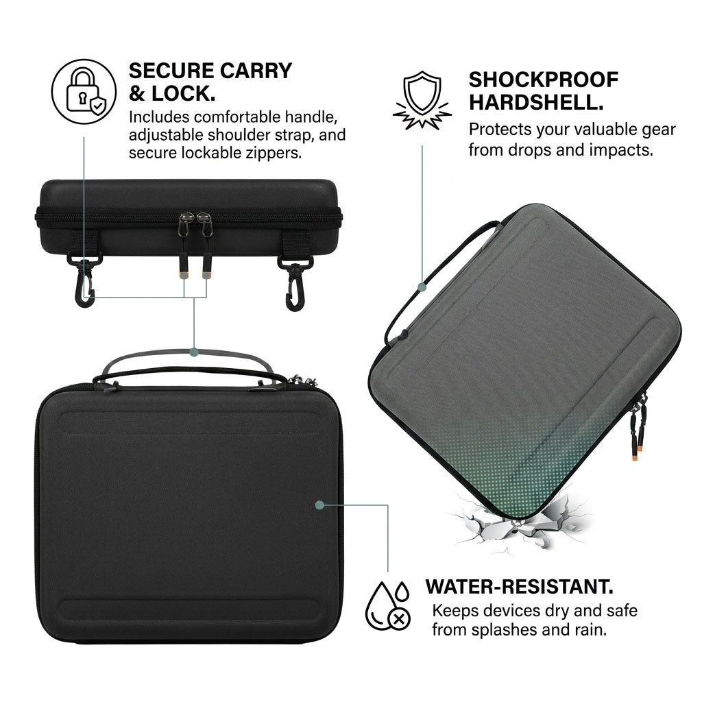 11-Inch iPad Protection Bag with Apple Pencil Compartment and Carrying Handle by WiWU