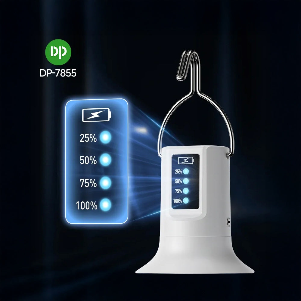 LED Rechargeable Camping Bulb Light by DP