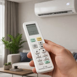 ريموت تحكم عالمي للمكيف KT-16E مع شاشة LCD رقمية، متوافق مع معظم ماركات أجهزة التكييف