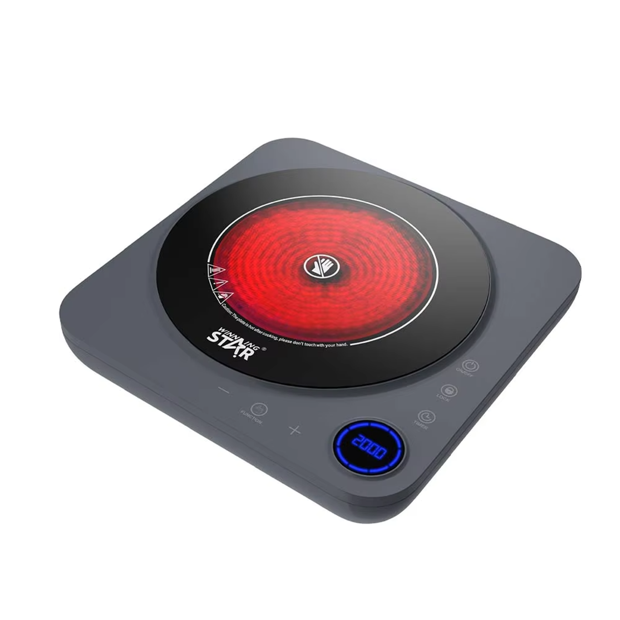 2000W Ceramic Hot Plate ST-9677 Electric Cooker with Touch Control from Winning Star