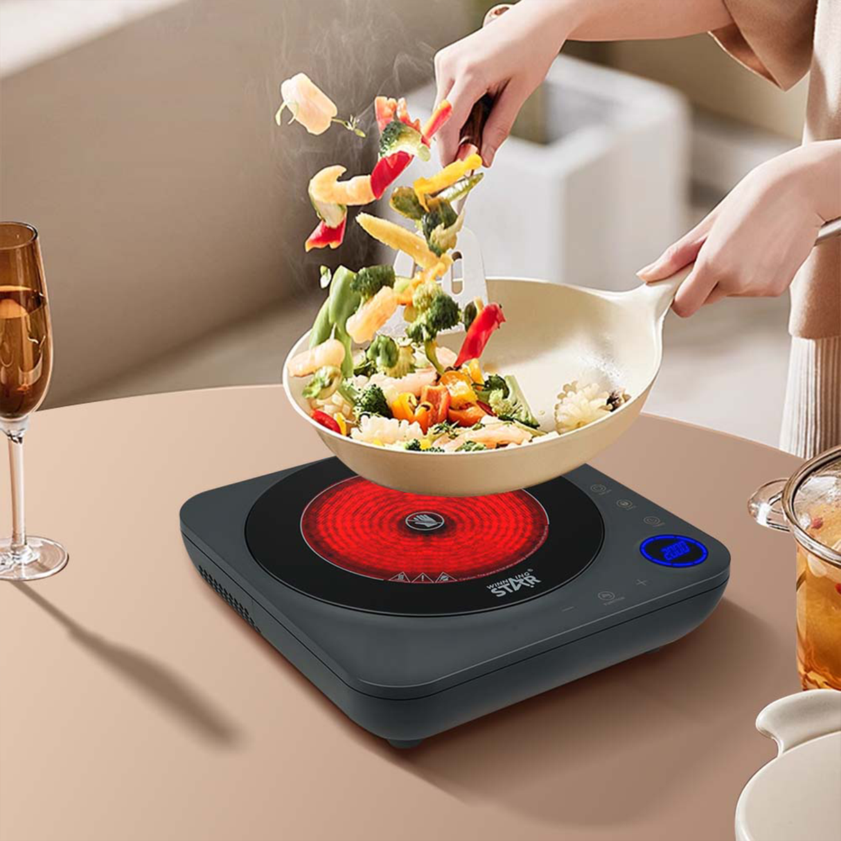 2000W Ceramic Hot Plate ST-9677 Electric Cooker with Touch Control from Winning Star