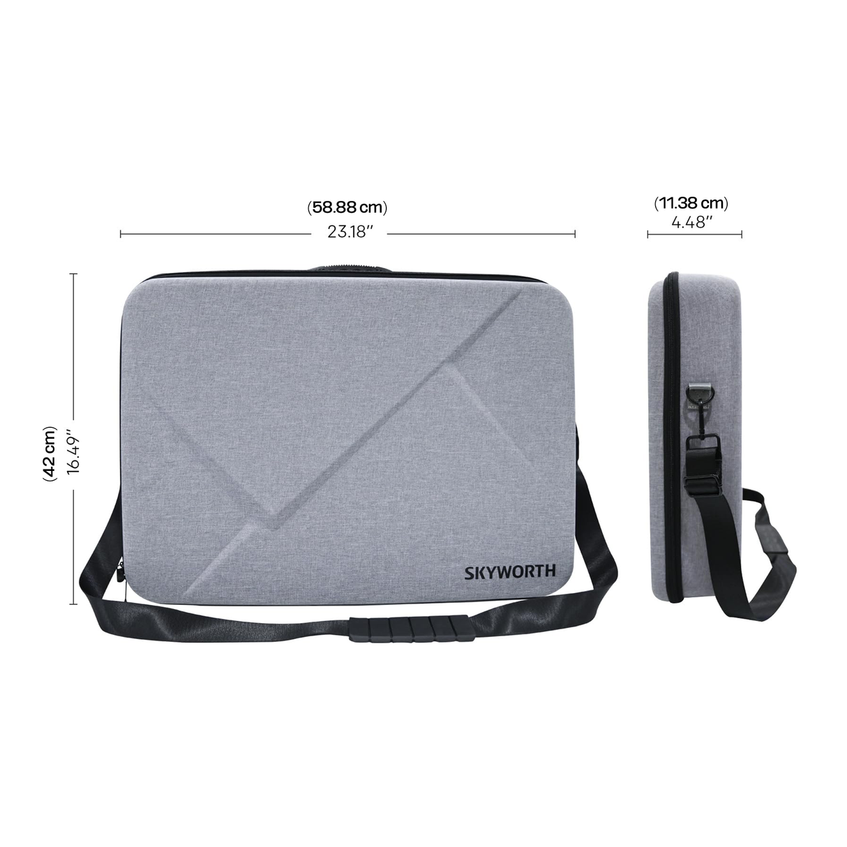 24″ FHD Portable Smart TV with Built‑in Battery, Google TV, HDMI and USB with Carrying Case by SKYWORTH