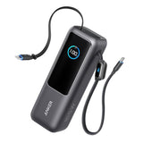 25000mAh Power Bank With 165W Fast Multi-Device USB-C Charging and Built-In Retractable Cables for Smart devices by Anker