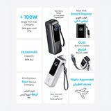 25000mAh Power Bank With 165W Fast Multi-Device USB-C Charging and Built-In Retractable Cables for Smart devices by Anker