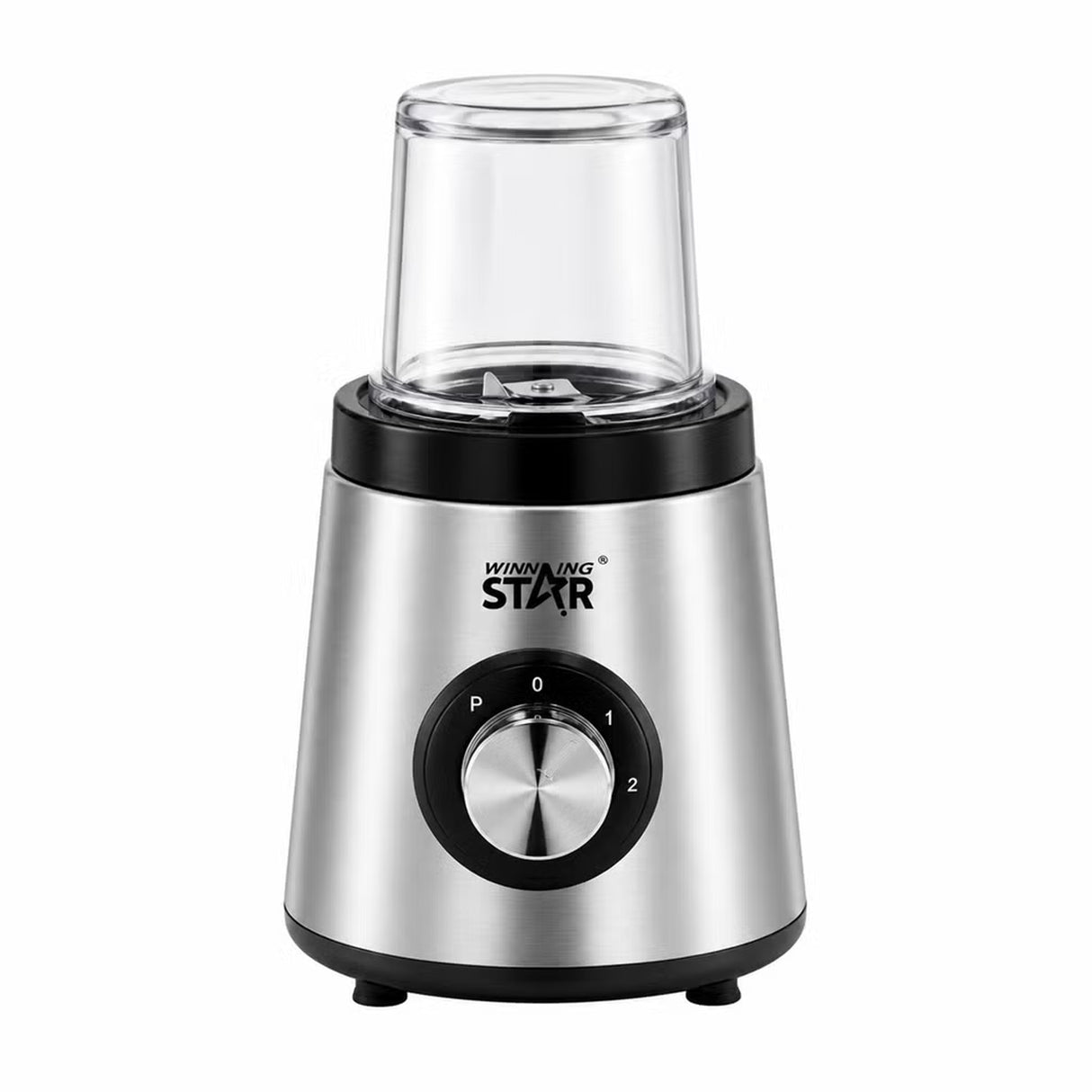 2-in-1 Blender & Grinder – 1.5L Glass Blender with Grinding Cup, 350W Copper Motor & 6 Stainless Steel Blades by Winning Star