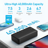 347 Power Bank, 40,000mAh 30W USB-C Fast Charging Portable Charger for Smart devices by Anker
