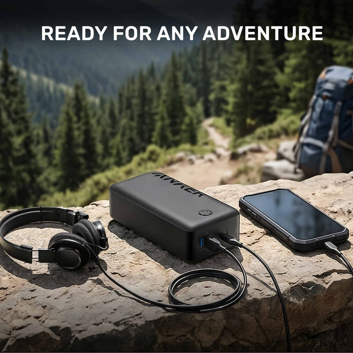 347 Power Bank, 40,000mAh 30W USB-C Fast Charging Portable Charger for Smart devices by Anker