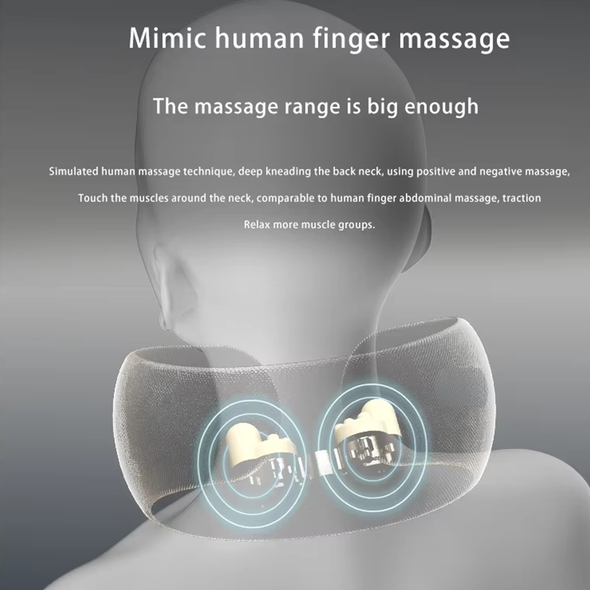 3D Kneading Electric Neck Massager with Heat & Vibration – Portable Deep Tissue Relaxation for Neck Pain Relief