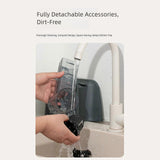 قطّاعة خضروات كهربائية ذكية 5 في 1 مع شاشة رقمية – قطّاعة وشرّاحة ومبشرة طعام قابلة لإعادة الشحن مع وعاء تخزين