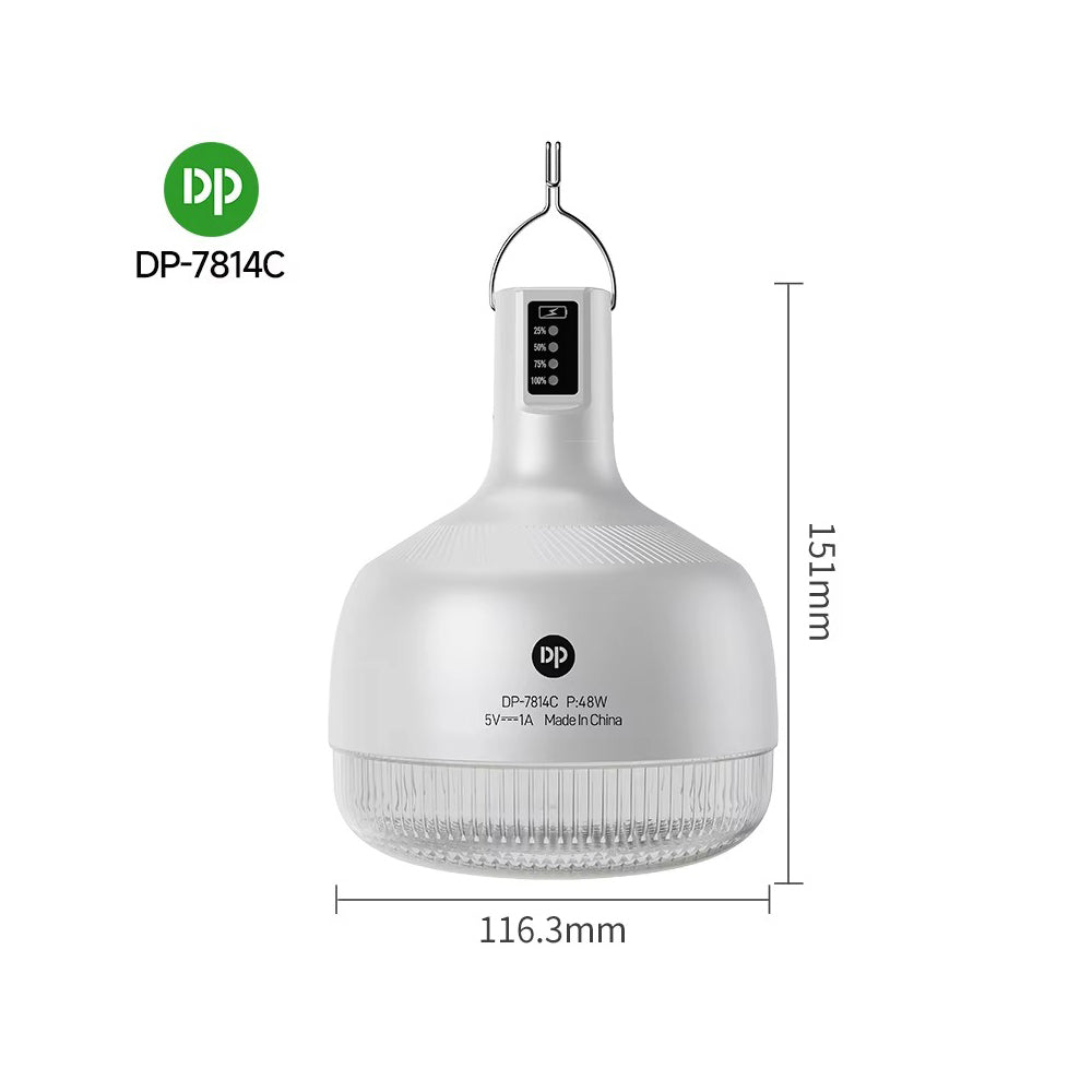 LED Rechargeable Camping Bulb Light by DP