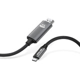 4K USB-C to HDMI Cable 2M, Braided Display Cable with Mirror and Extended Mode by Green Lion - SASKA - saska.ae