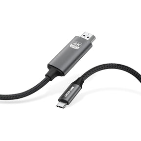 4K USB-C to HDMI Cable 2M, Braided Display Cable with Mirror and Extended Mode by Green Lion - SASKA - saska.ae