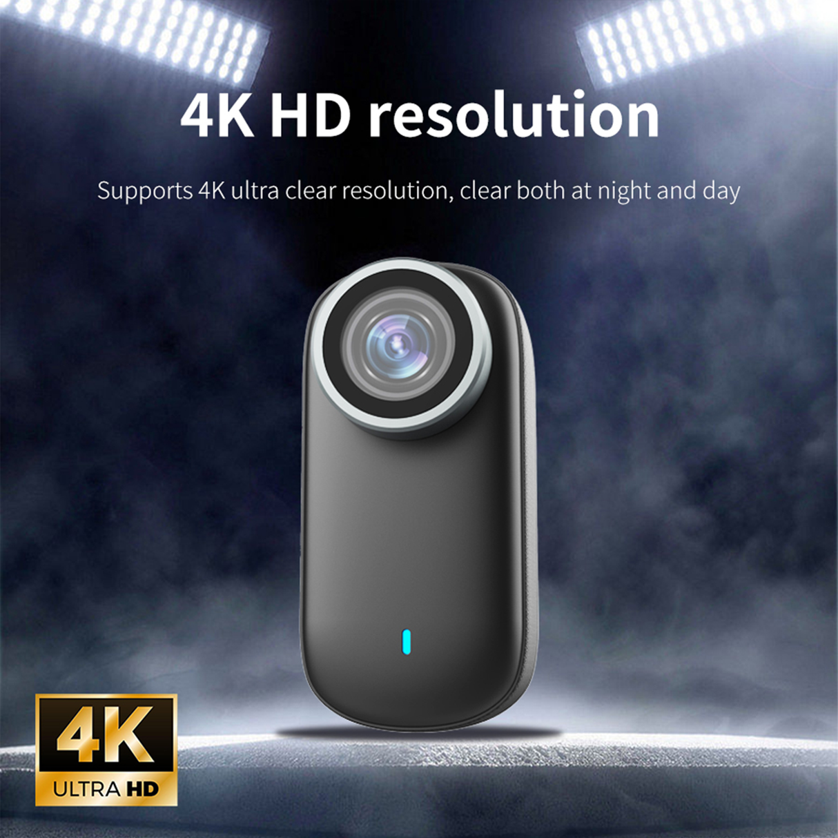 4K WiFi Wearable Body Camera – Compact Magnetic Mini Action Camera