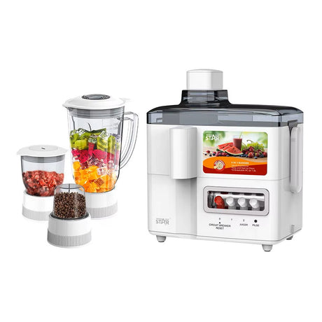 4-in-1 Juicer Blender Grinder & Mincer with 1.8L Jar, 350W ST-5558 by Winning Star - SASKA - SASKA.AE - uae 