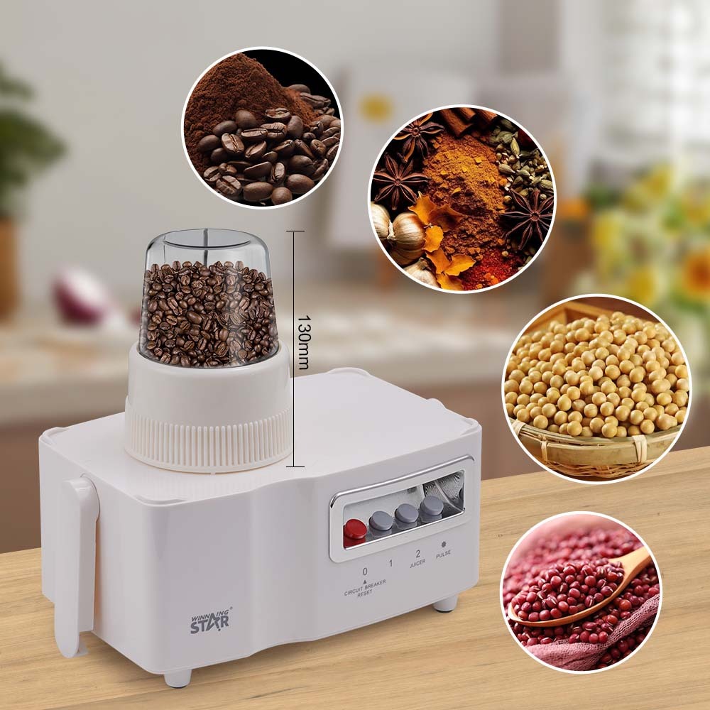 4-in-1 Juicer Blender Grinder & Mincer with 1.8L Jar, 350W by Winning Star