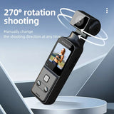 4K Pocket Body Camera 150 degree Lens, External Microphone