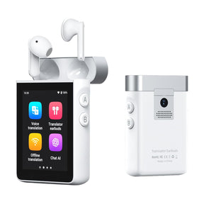 Translator Earbuds | Standalone WiFi Device, 144+ Languages by Wooask | AI Earbuds | SASKA Trading
