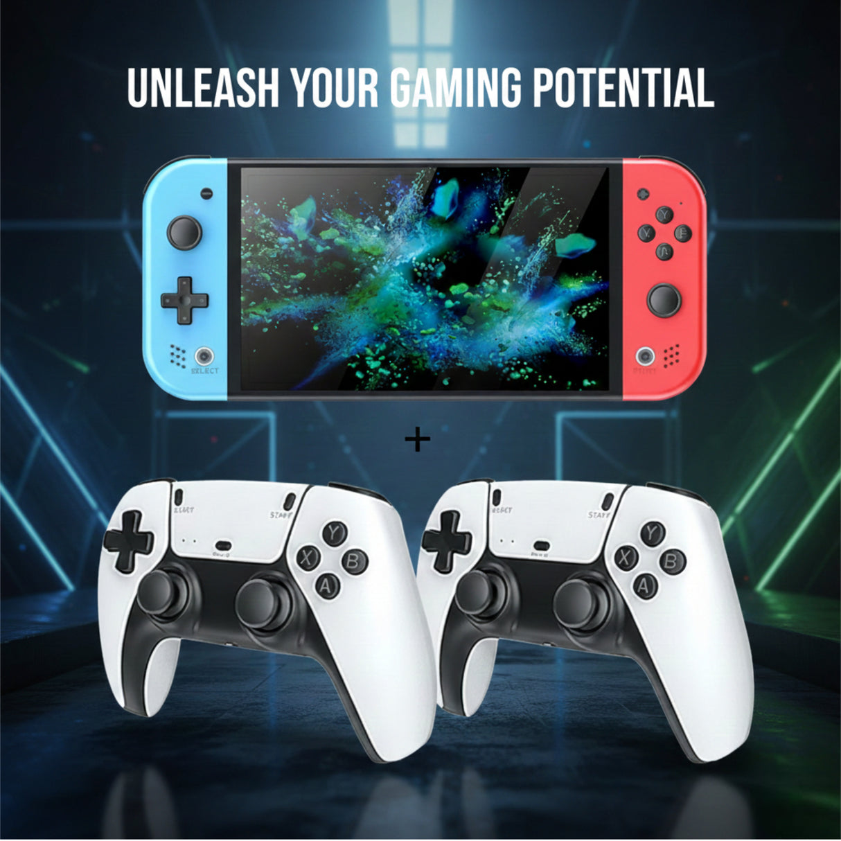 جهاز ألعاب فيديو ريترو محمول M20 Pro بشاشة 7 بوصة HD IPS ومعالج رباعي النواة من SJGAM