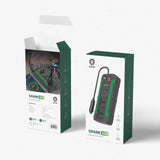 Spark 300W Power Inverter – Portable Car DC to AC Converter with PD 20W, QC3.0 & Dual AC Outlets by Green Lion