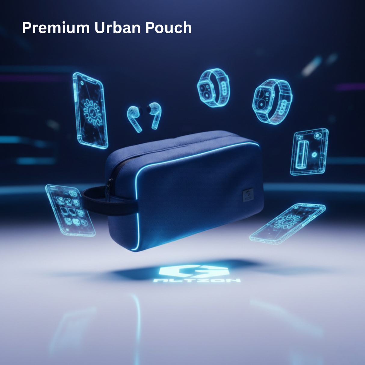 Urban Pouch Multi-Pocket Organizer Bag and Water-Resistant Travel and Tech Storage Case by WiWU