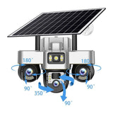 V380 Digital Solar Security Camera — Wired / Wireless IP CCTV, Waterproof Outdoor, 1080p HD