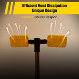 مصباح عمل LED قابل لإعادة الشحن - 8000 لومن، لاسلكي، قابل للتعتيم، محمول.