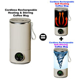 Electric Milk Warmer and Mixer – Portable 300mL Cup, 6 Temperature Levels, Great for Coffee by VVU&CCO