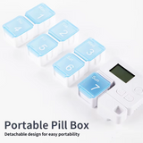 علبة تنظيم الأدوية الأسبوعية 7 أيام قابلة للحمل – مقسمات آمنة مع تسميات وقت الجرعات
