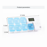 علبة تنظيم الأدوية الأسبوعية 7 أيام قابلة للحمل – مقسمات آمنة مع تسميات وقت الجرعات