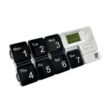 7-Day Portable Pill Box Organizer – Weekly Medication Reminder with Time Labels & Secure Compartments | Pill Box Organizer | saska| saska.ae