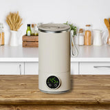 Electric Milk Warmer and Mixer – Portable 300mL Cup, 6 Temperature Levels, Great for Coffee by VVU&CCO