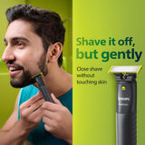 Trim, Edge & Shave Any Length | 2 Combs, Dual Blade, Wet/Dry by OneBlade Philips.