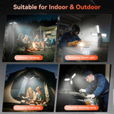 Portable Solar LED Work Light – Rechargeable Camping Lantern with Adjustable Brightness and USB Charging