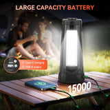 Portable Solar LED Work Light – Rechargeable Camping Lantern with Adjustable Brightness and USB Charging