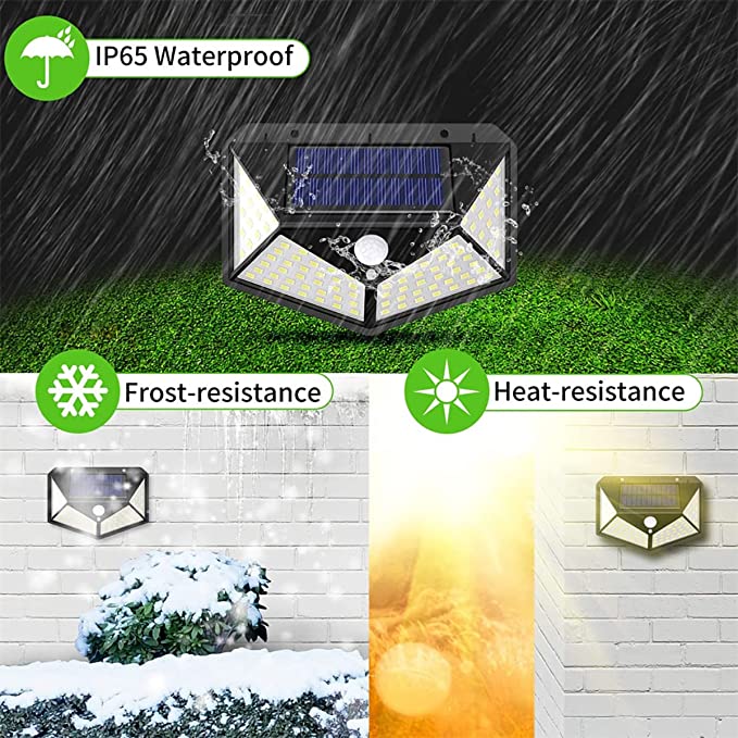 Motion Sensor Solar Light 100 LED