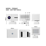 3D Game & Smart Android Projector, WiFi, Big Screen Up to 150 Inch, 2 Gamepads