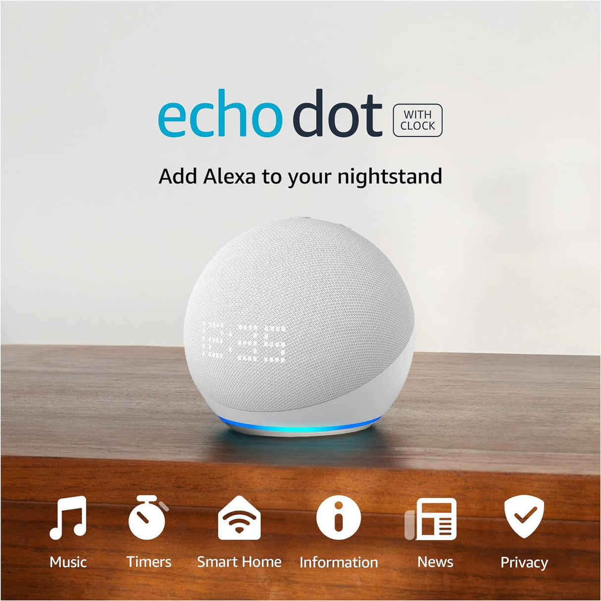 Amazon Echo Dot 5 With Clock